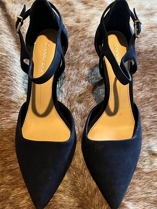 Gianni Bini Shoes - Gianni Bini Black Pointed Toe Ankle-Strap Pumps
